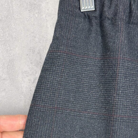 Aritzia The Group Babaton Jimmy Pants Charcoal Grey Plaid Womens Sz XXS Minimal - Picture 6 of 15